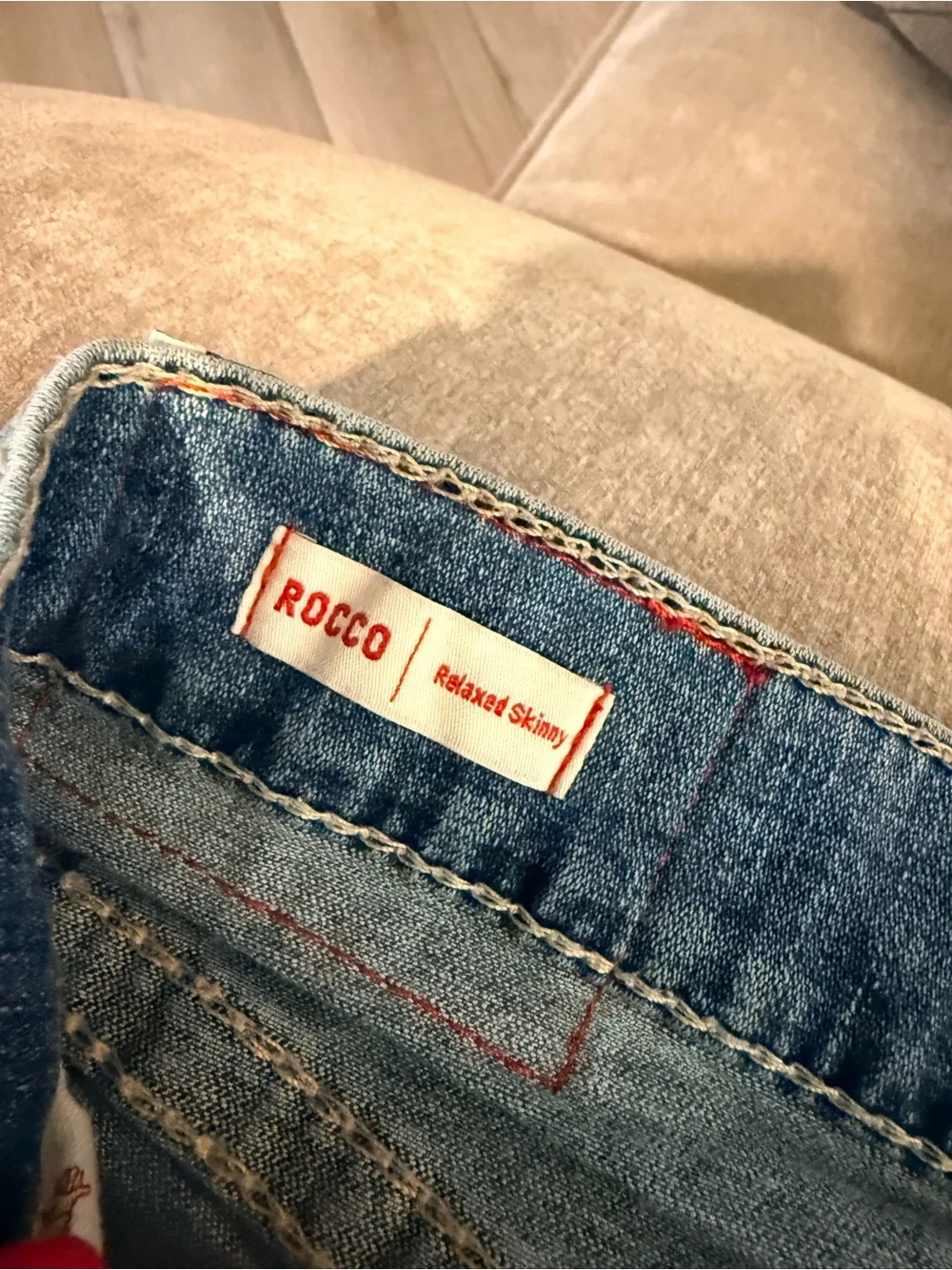 True Religion Distressed Light Blue Skinny Jeans
